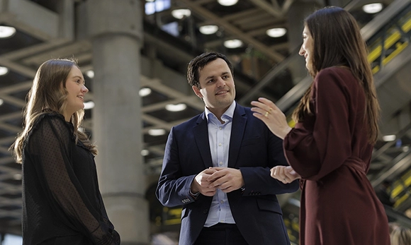 Lloyd's colleagues in the Lloyd's building